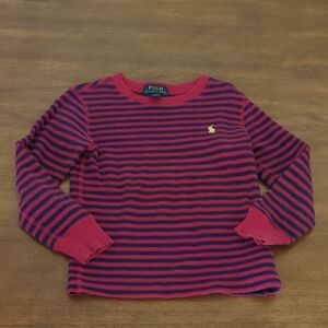 Polo by Ralph Lauren Kids Striped Red and Blue Shirt